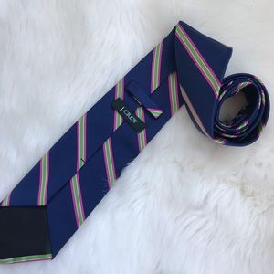 J. Crew I Striped Silk Tie